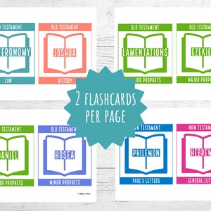 Books of the Bible Flashcards: Old & New Testament Cards (digital ...