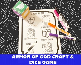 Armor of God Dice Game: Printable Bible Craft (Digital Download)