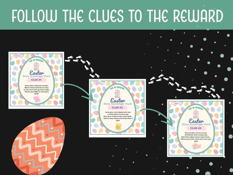 Easter Scavenger Hunt Christian Printable Resurrection Egg Hunt Game — free download