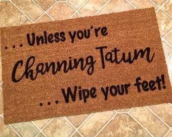 Go Jump In The Pool Door Mat Funny Doormat Custom Doormat Etsy