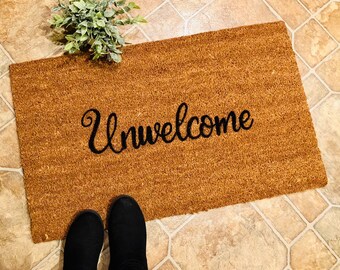 Stay Awhile Please Leave By 10pm Doormat Doormats With Etsy