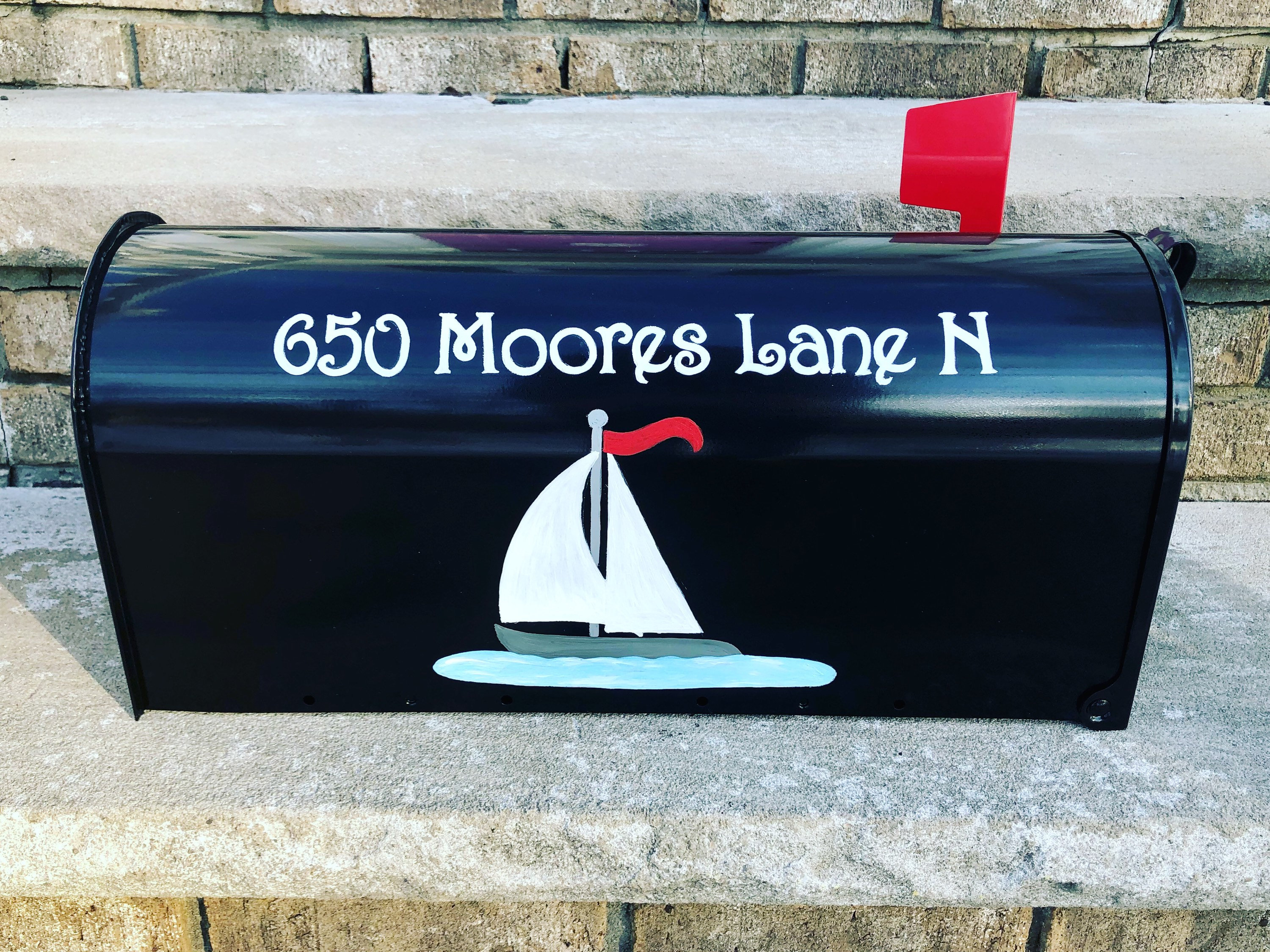 Sailboat Mailbox Nautical Mailboxes Custom Mailboxes Etsy