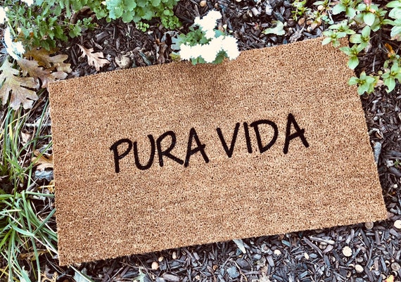 Pura Vida Doormat Custom Doormat Doormats With Sayings Door Etsy