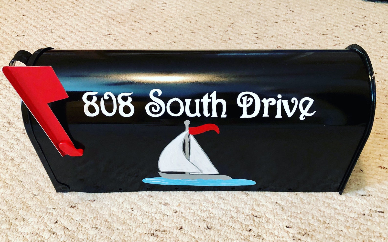 Sailboat Mailbox Nautical Mailboxes Custom Mailboxes Etsy