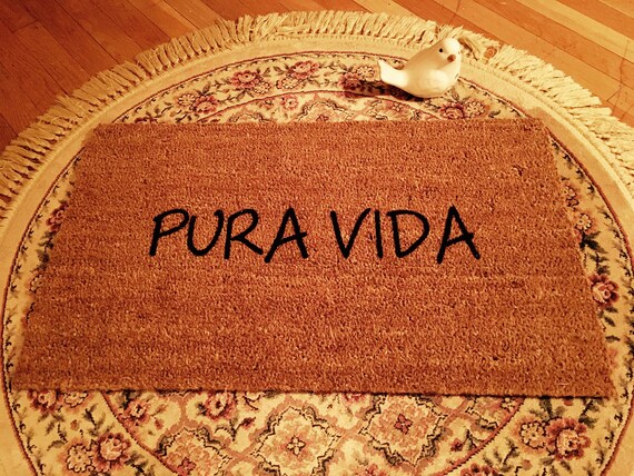 Pura Vida Doormat Custom Doormat Doormats With Sayings Door Mats Outdoor Mats Welcome Mats Outdoor Rugs Housewarming Gift Door Mats