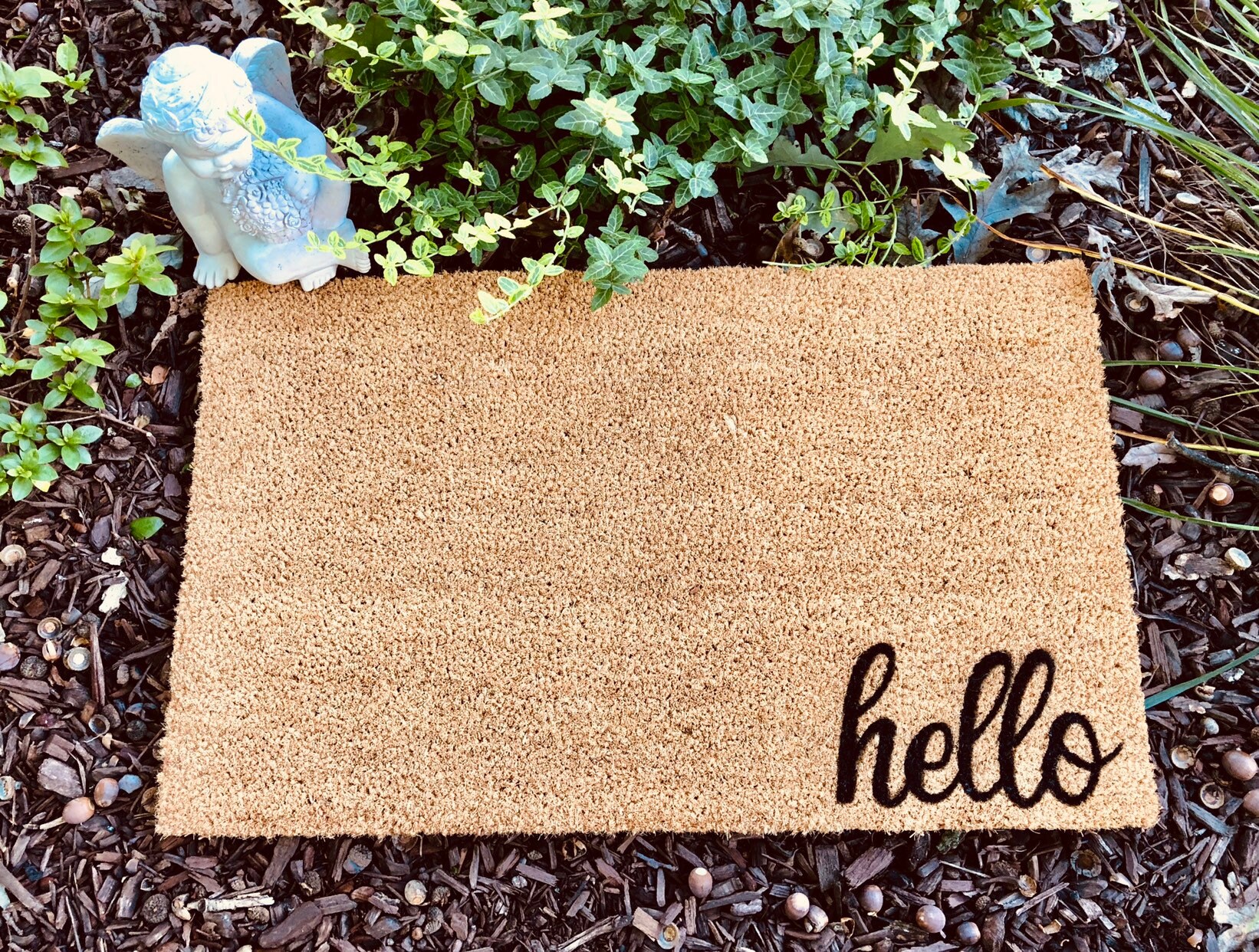 Hello Door Mat Custom Door Mat Mat Hello Doormat Etsy