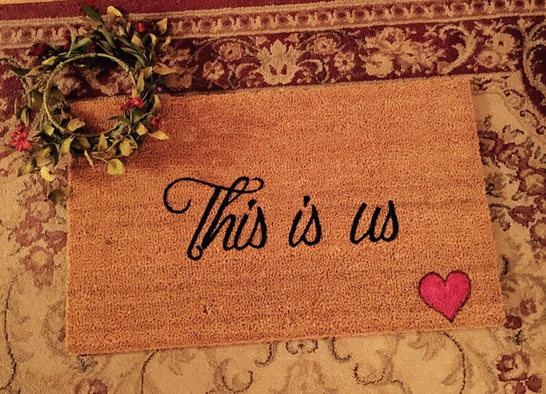 This Is Us Door Mat Custom Door Mat Door Mats With Sayings Etsy