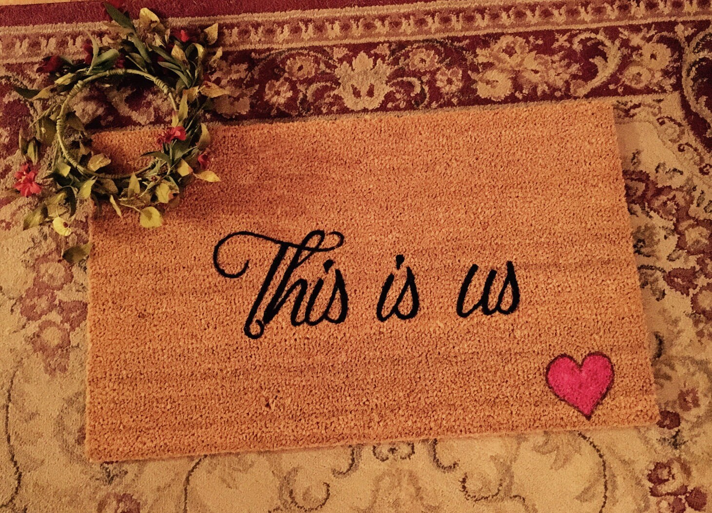 This is us door mat custom door mat door mats with sayings Etsy