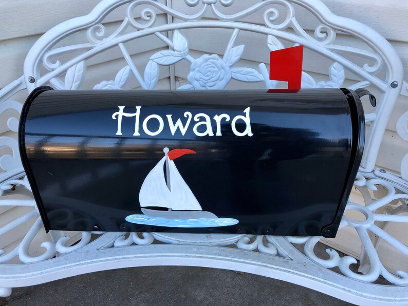 Sailboat Mailbox Nautical Mailboxes Custom Mailboxes Etsy