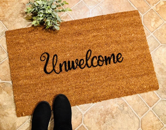 Image result for unwelcoming doormats