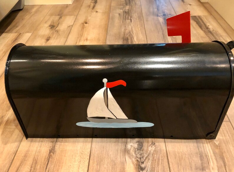 Sailboat Mailbox Nautical Mailboxes Custom Mailboxes Etsy