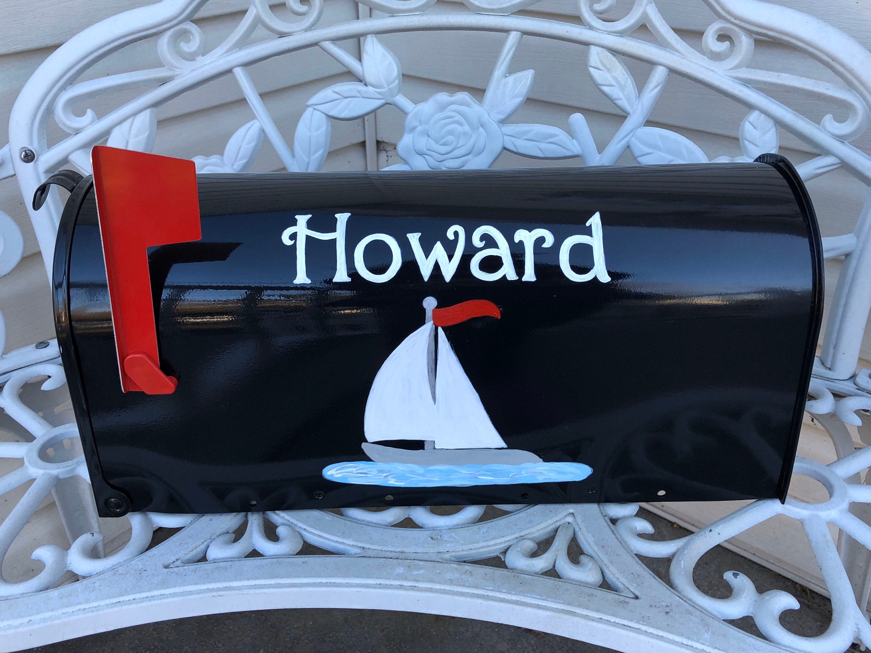 Sailboat Mailbox Nautical Mailboxes Custom Mailboxes Etsy