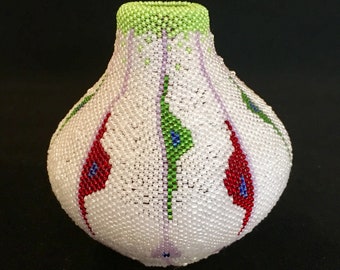 Decorative small vase base on neuroscience theme - radial neuronal migration