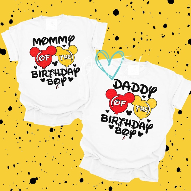 Mickey Mouse Balloon Birthday Bodysuit/Tee image 2