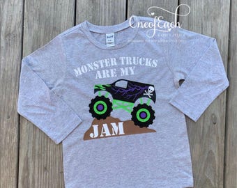 Monster Trucks Are My Jam Bodysuit/Tee
