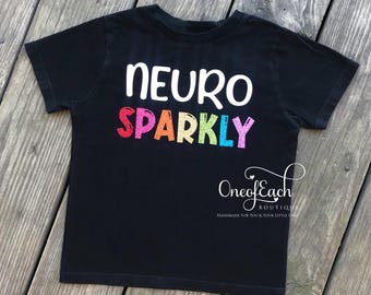 Neuro Sparkly Glitter Neurodiversity Bodysuit/Tee