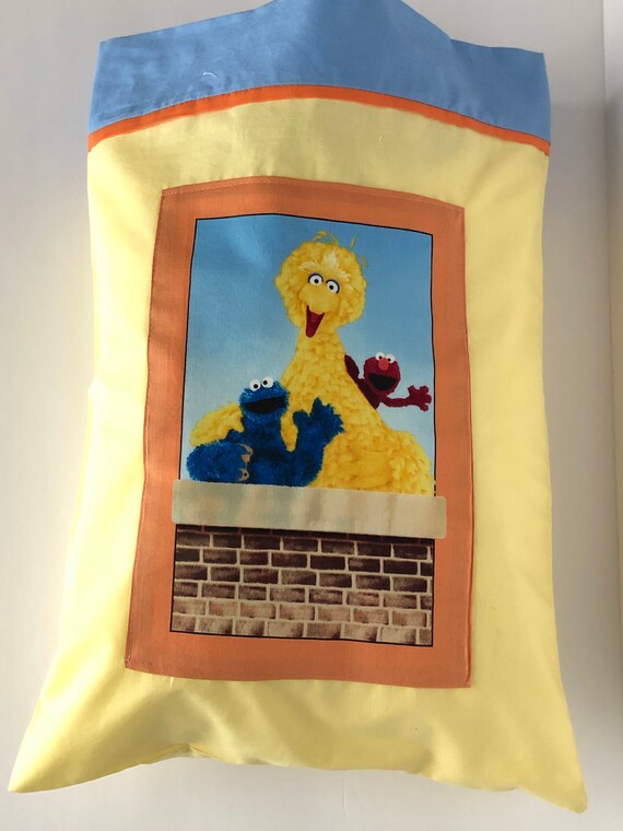 Finally Bedtime Won T Be Such A Hastle Sesame Street Pillowcase Kids Bedroom Girls Bedroom Ideas Big Boy Bedroom Idea Sesame Street Bedroom