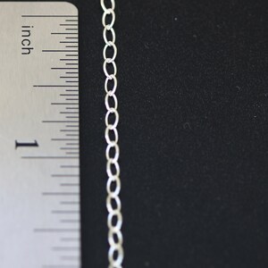 Oval Cable Chain Sterling Silver By Foot 7 / 407133 image 3