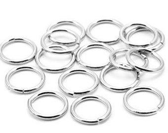 Sterling Silver Open Jumping  3MM , 4MM  , 5MM , 6MM , 7MM , 8MM (A)