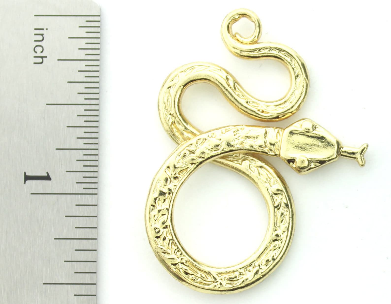 Snake Charm Pendant Sterling Silver Etsy UK