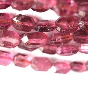 Natural Gemstone Pink Tourmaline Faceted Nuggets image 3