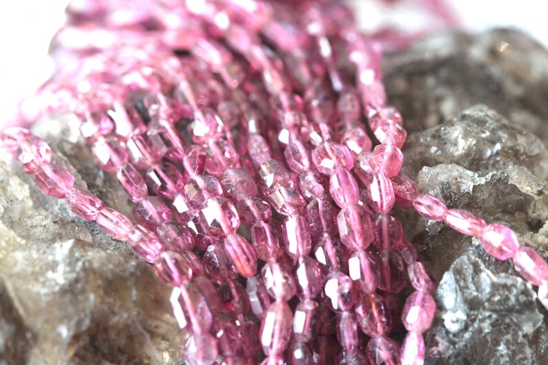 Natural Gemstone Pink Tourmaline Faceted Nuggets image 4