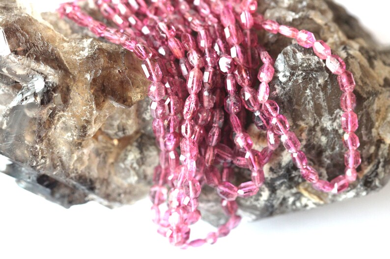 Natural Gemstone Pink Tourmaline Faceted Nuggets image 2