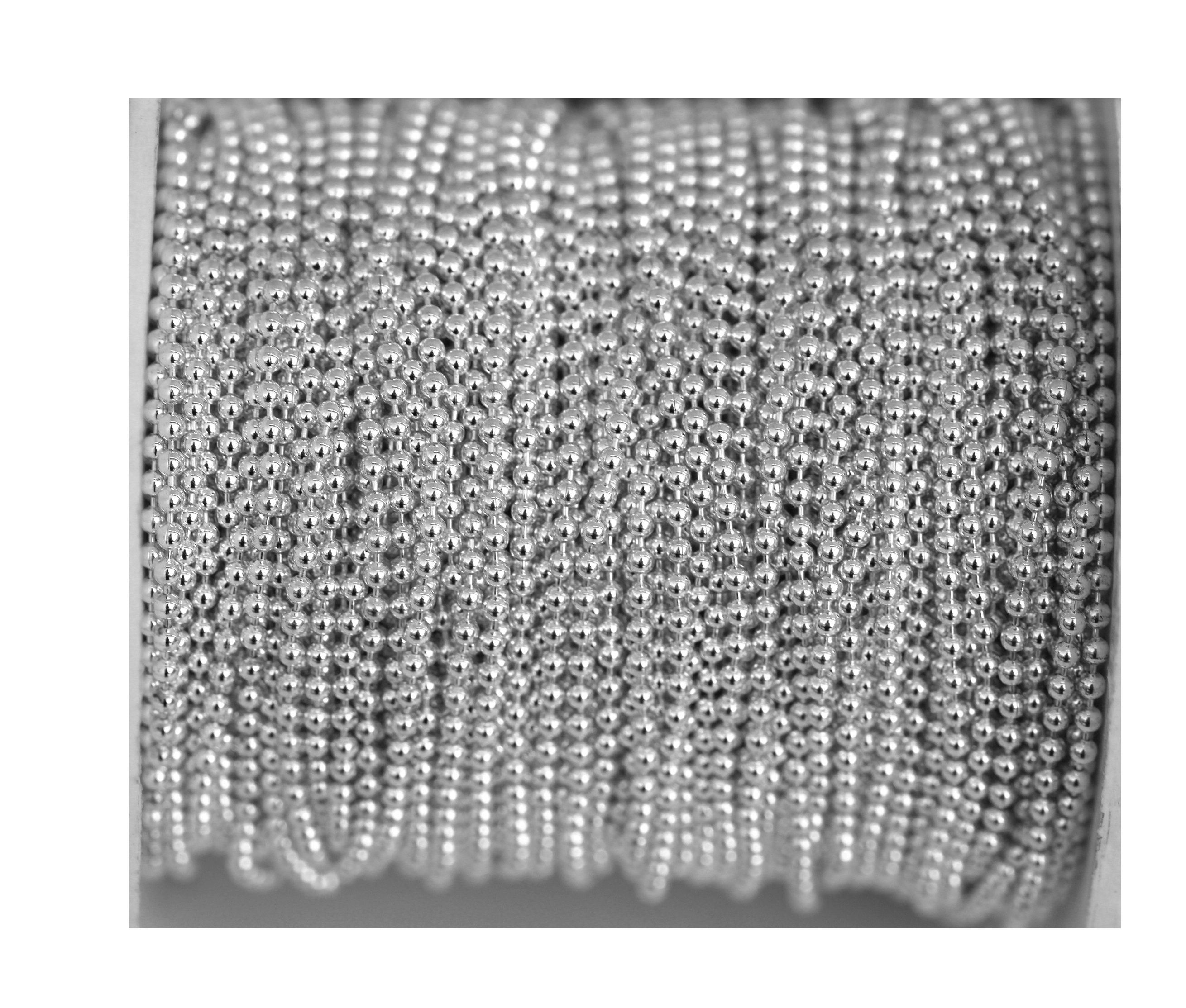 Ball Chain Sterling Silver by Foot Etsy