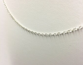 Already Made Chain Sterling Silver 16 & 18 Inch with Spring Clasp