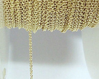 Gold Filled Cable Chain 1.1X1.5MM By Foot 507107
