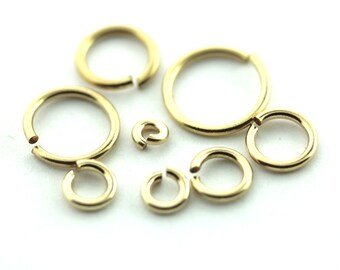 Open Jumping  Gold Filled  3MM , 4MM ,4.5MM , 5MM , 6MM , 7MM , 8MM (A)