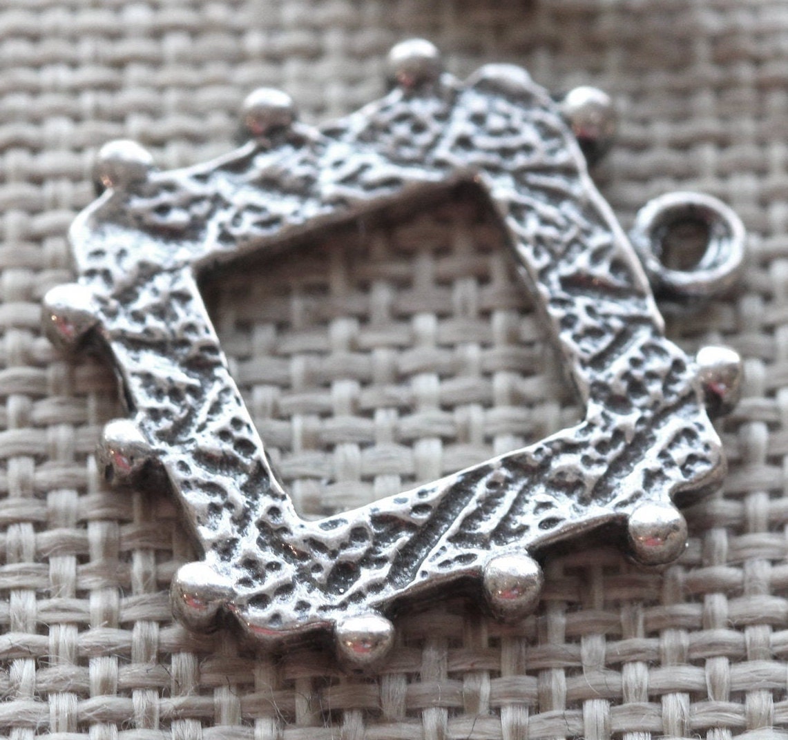 Sterling Silver Fancy Toggle Ring W/Bar 23.0 X 33.0 MM | Etsy