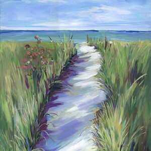 Beach Access: fine art giclee beach print from original acrylic beach painting