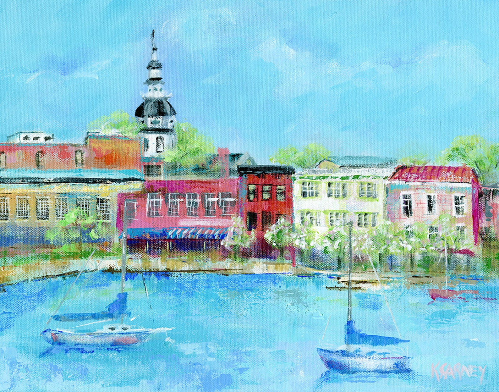 Annapolis Spring Fine Art Giclee Annapolis Print From Etsy