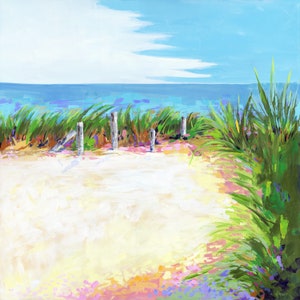 Marsh: "Away From It All"  Fine art Giclee Seascape print from original acrylic Seascape Coast painting