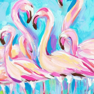Flamingo Fiesta: Fine Art Flamingo Print From an Original Flamingo ...