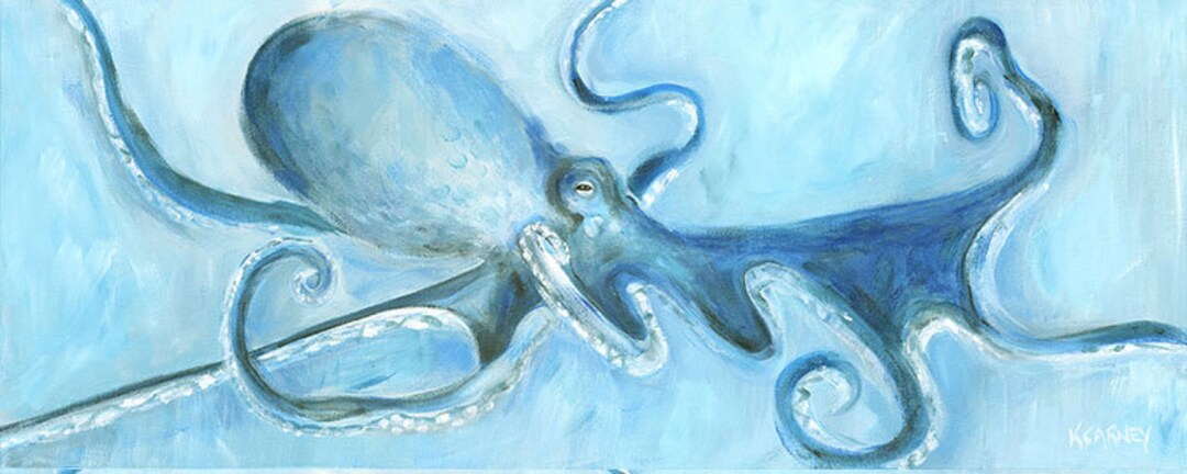Portrait of a Wahine Octopus Autographed Canvas Giclee main image 1