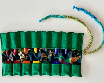 Hummingbird-krijtkrijt met 8 vakken. Waldorf- en montessorikleurpotlood voor Stockmar- of Filana-kleurpotloden. Handgemaakt in de VS.
