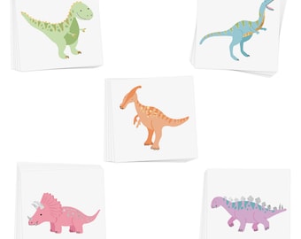 DINOSAUR kids tattoo variety set | 25 kids dinosaur tattoos | Kids dinosaur party favor | Dinosaur party supplies | Dinosaur sticker, T-rex