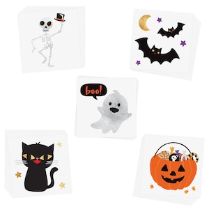 Cute N Spooky temporary tattoos | 25 Kids Halloween temporary tattoos, Halloween costume, Halloween party supplies, Halloween sticker