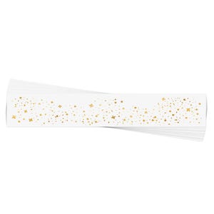 GALACTIC GOLD FRECKLES set of 10 premium metallic gold temporary face Flash Tattoos -  Stars | Eye shimmer | Face glitter