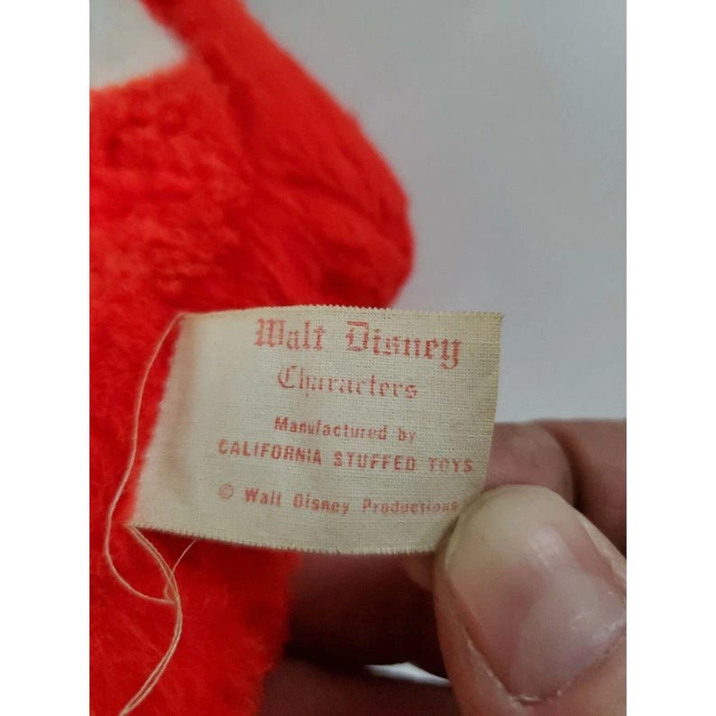 Peluche vintage de Mickey Mouse de 40 cm imagen 6