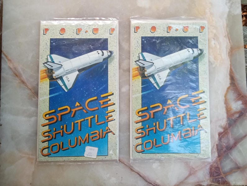 Vintage 1981 Space Shuttle Columbia, Paper Model Pop-up- Popsites - Etsy