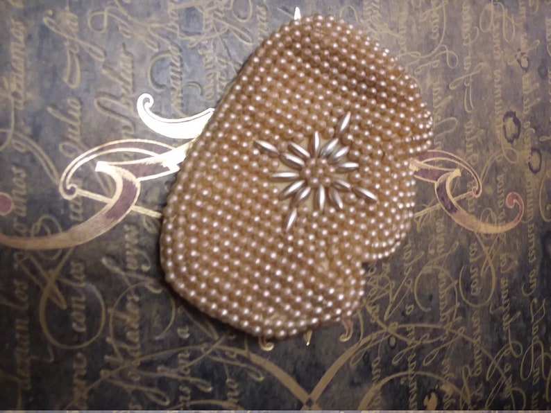 Beaded Pearl Coin Purse
