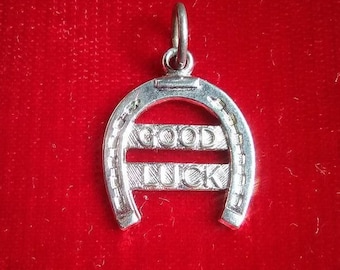 Sterling Silver Horseshoe Good Luck Charm