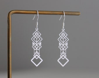 Silver plated Celtic earrings Moroccan earrings Bohemian earrings Gift