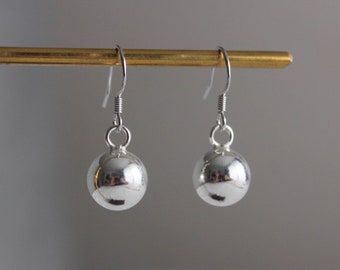 Sterling silver ball earrings Classic essential earrings Minimal earrings Gift