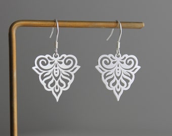 Silver plated Celtic earrings Moroccan earrings Bohemian earrings Gift