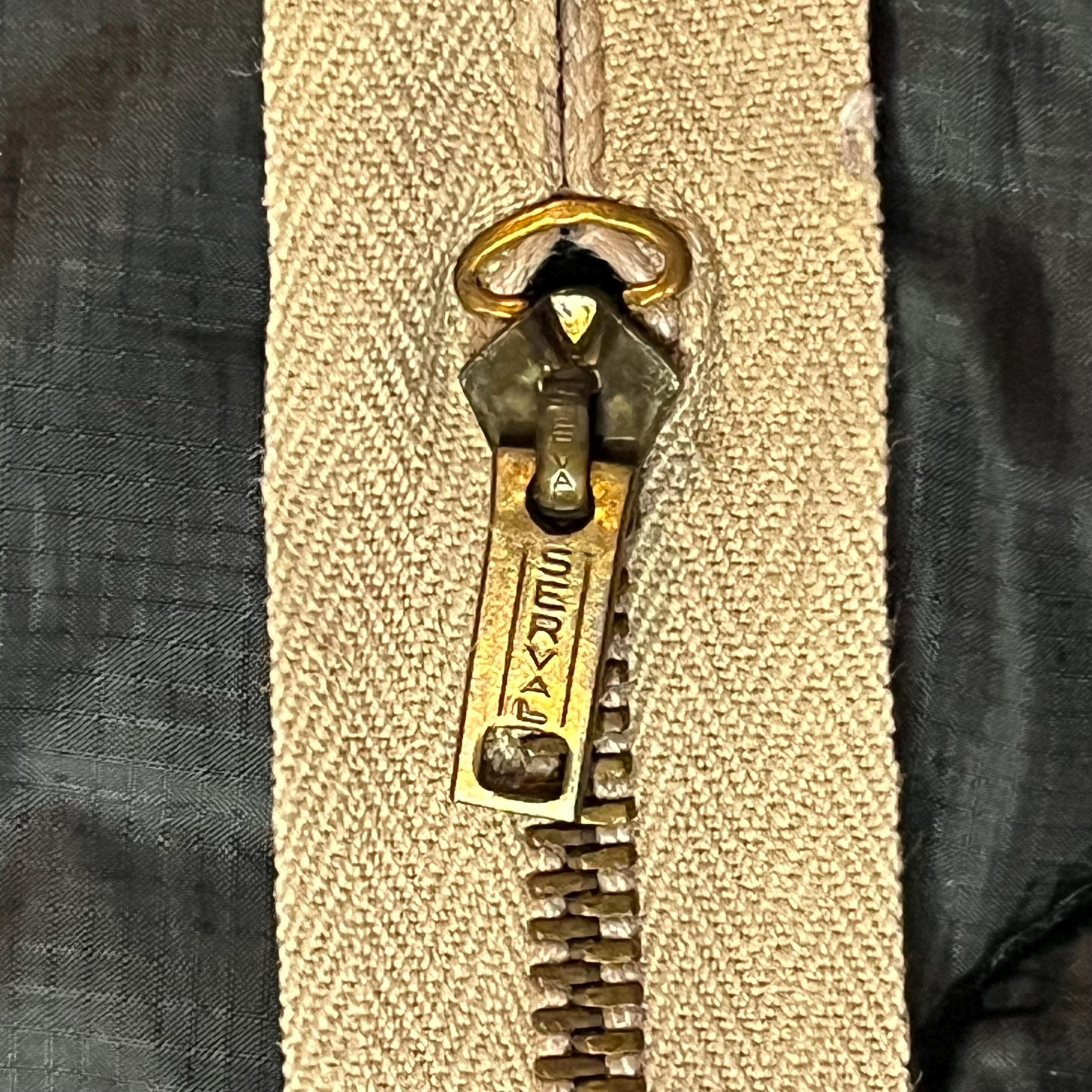 Vintage Serval 10.5” Zipper | 1950s US Army Military Beige