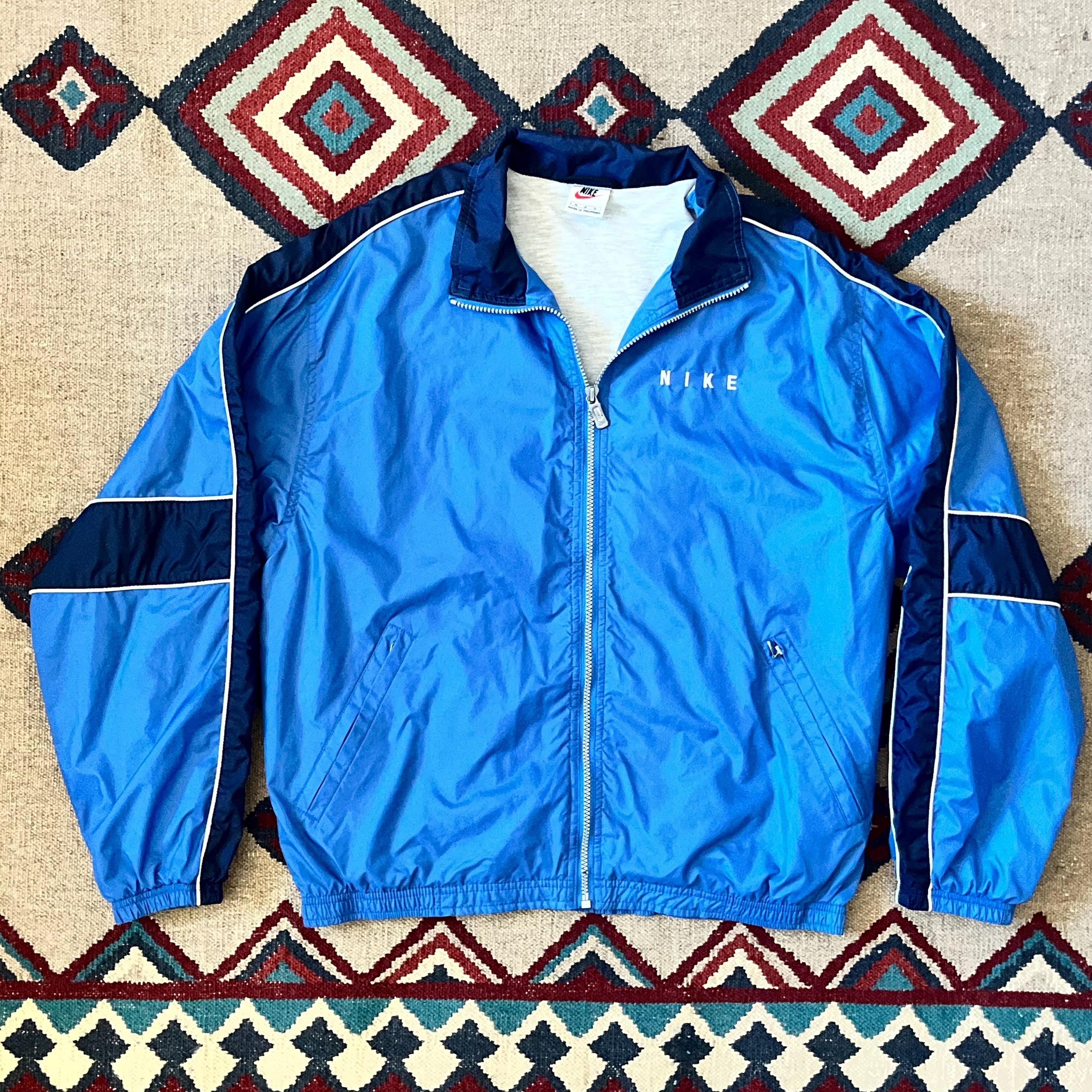 【90s】NIKEナイキzip up nylon jacket old Vintage 90's 2000's Nike Zip Up Jacket Windbreaker Crimson